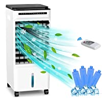 Climatizador Evaporativo- MELOPHY Aires Acondicionados móviles- Enfriador de Aire móviles mit 3 Velocidades- con Ruedas…